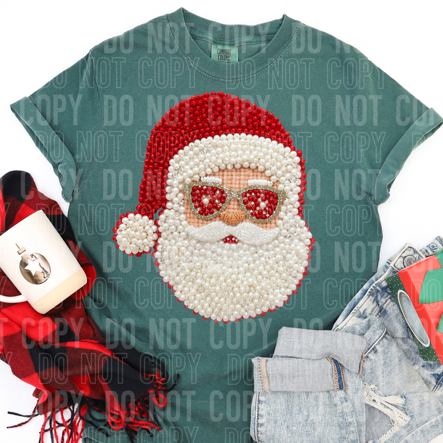 Santa Faux Pearls