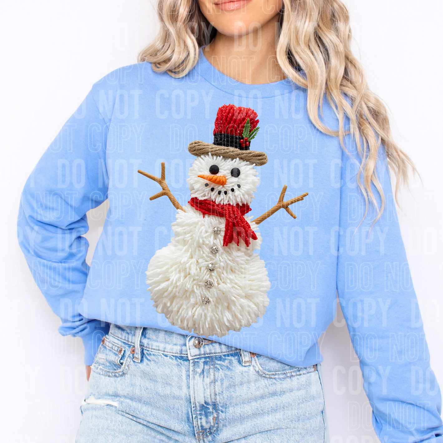 Snow Man Faux Yarn