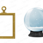 Gold Frame & Snow Globe Ornaments
