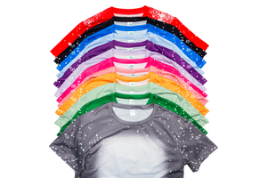 Faux Bleached Adult Unisex Shirts