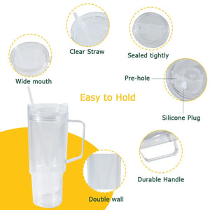 Snow Globe 40 oz with handle and plugs