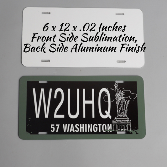 Aluminum License Plate