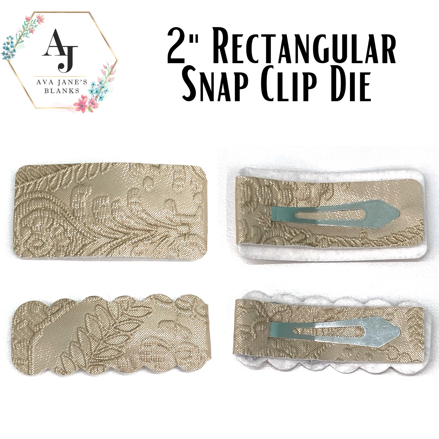 2" Rectangular Snap Clip Die