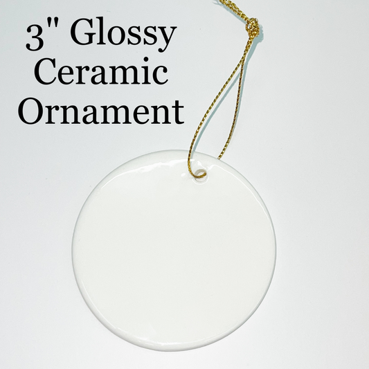 Ceramic Ornament - 10 Pack