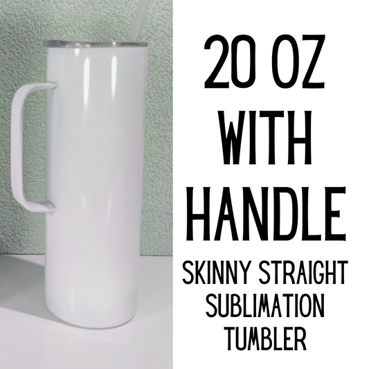 30 Oz w/ Handle Skinny Straight Tumbler