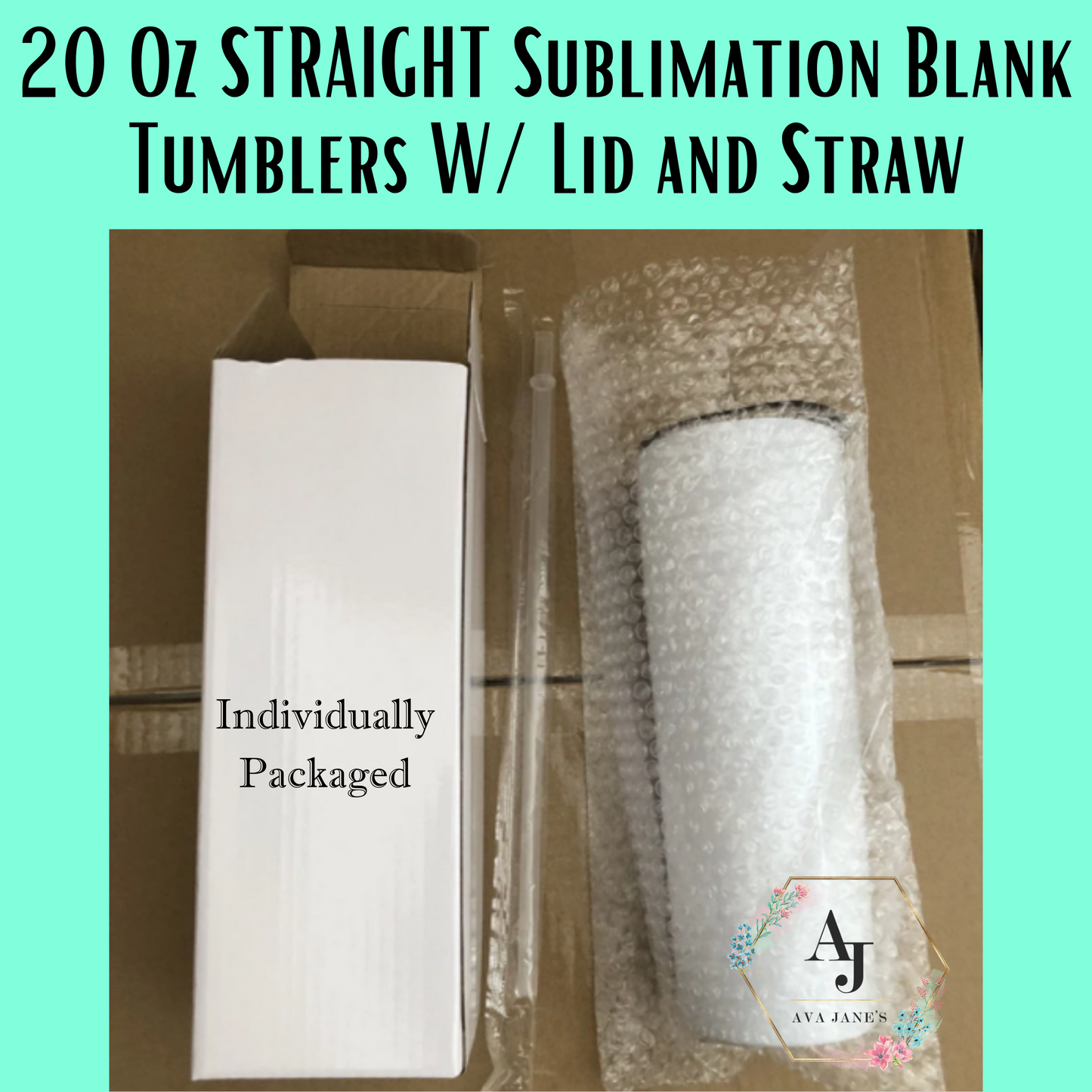 20 Oz Skinny Straight Tumbler