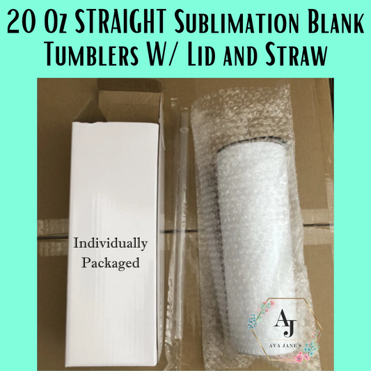 30oz Sublimation Tumbler White w/ V2 White Handle – Ava Jane's Blanks