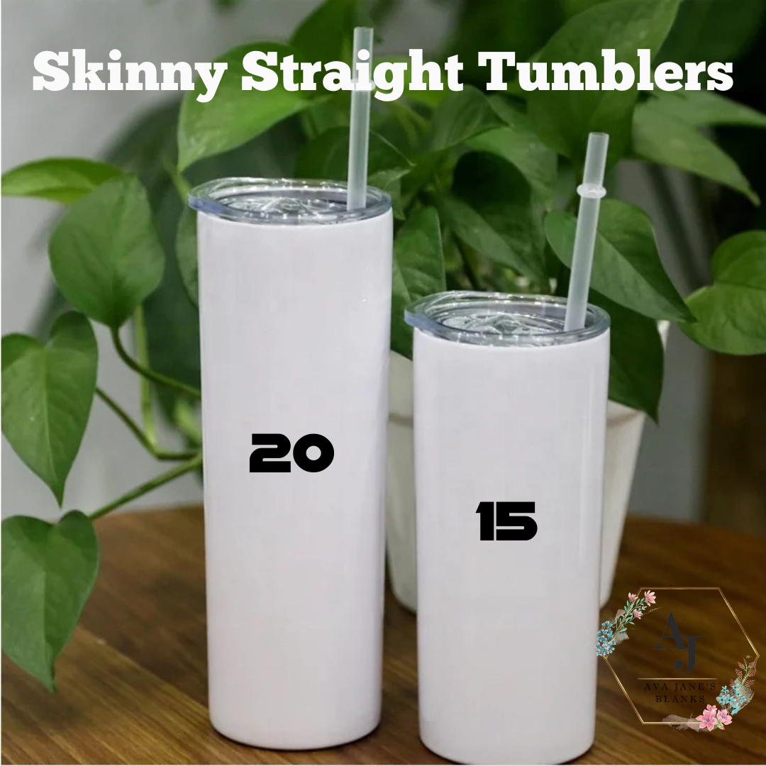 SNACK 20 Oz Skinny Straight Tumbler – Ava Jane's Blanks