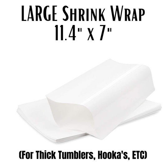 LARGE Shrink Wrap 11.4" x 7"