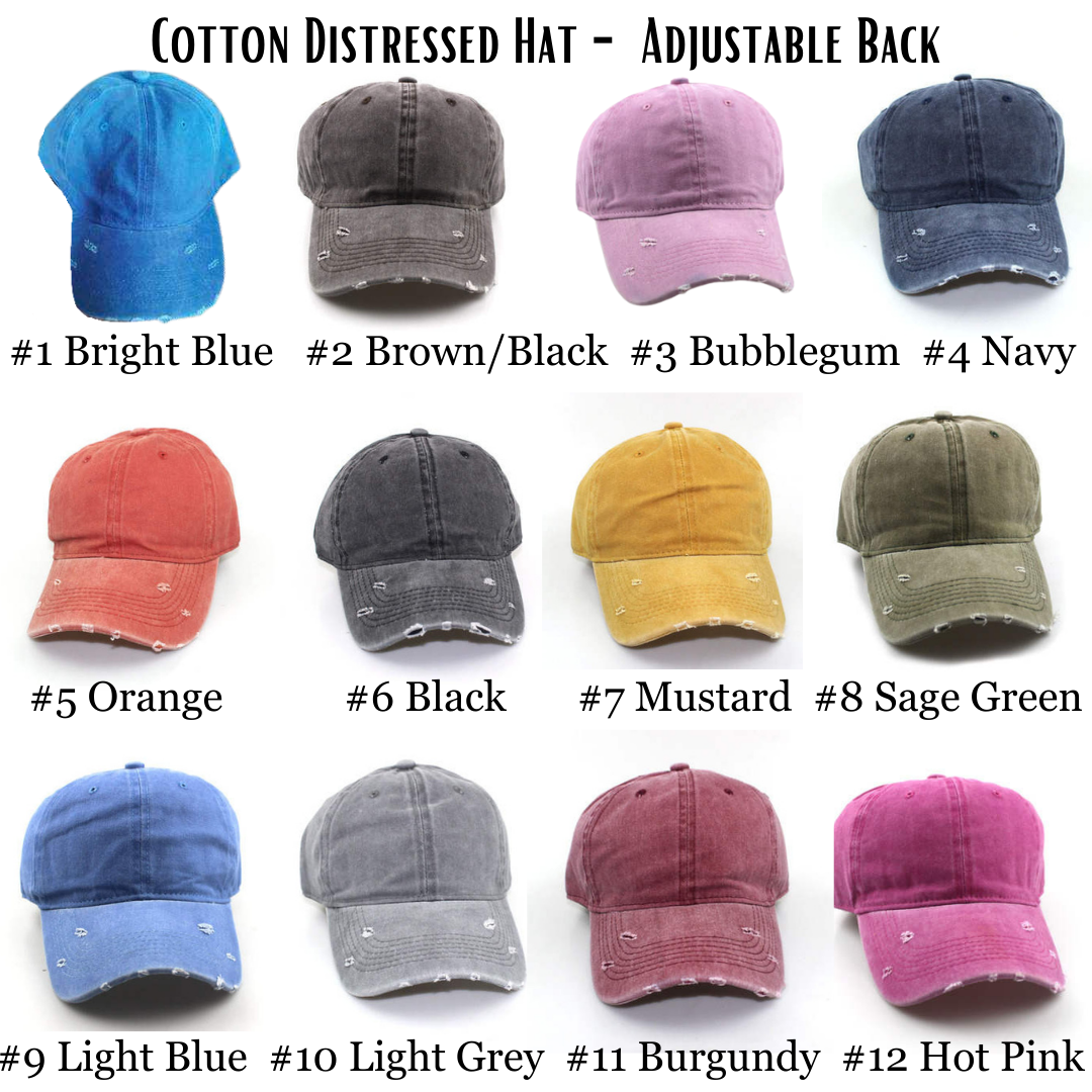 Cotton Distressed Hat