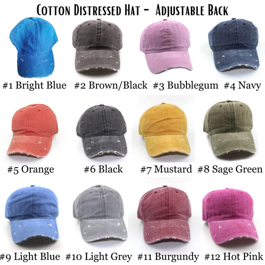 Cotton Distressed Hat