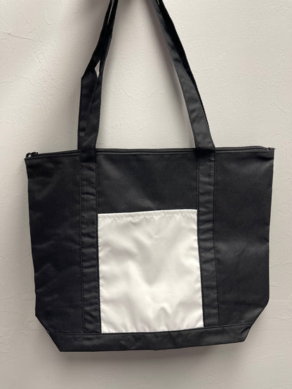 Color Block Tote Bags