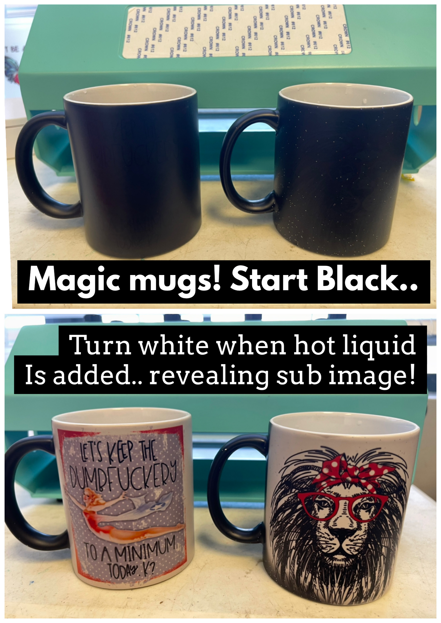 Magic Glitter Black Matte 11 Oz Mug