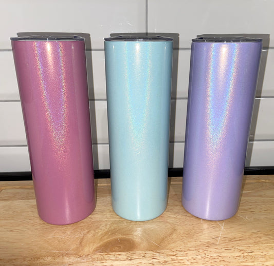 Shimmer White 40 oz w/ Handle Tumbler – Ava Jane's Blanks