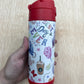 Kids 12 Oz STRAW Flip Top Bottles - Straight