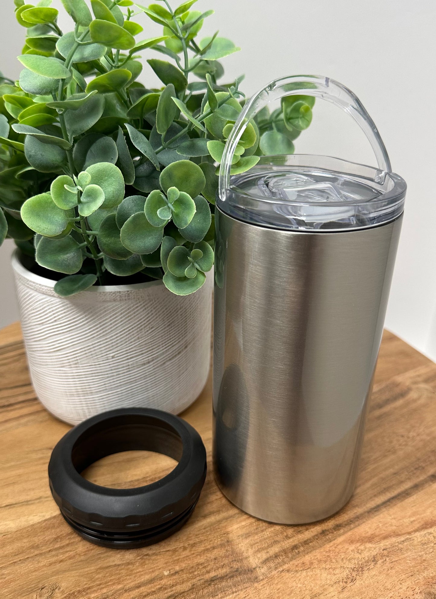 Stainless Finish 4 in 1 Can Cooler