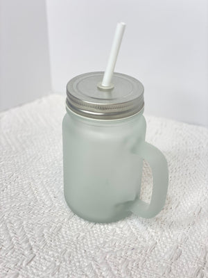 15 Oz Glass Mason Jars w/ Handles