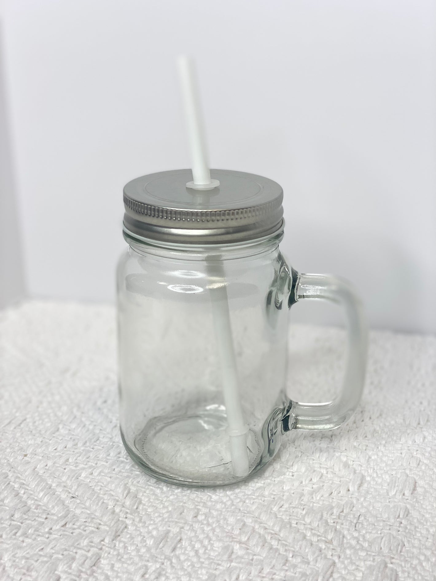 15 Oz Glass Mason Jars w/ Handles