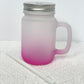 Ombre Glass Mason Jars w/ Handle