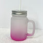 Ombre Glass Mason Jars w/ Handle