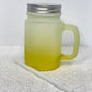Ombre Glass Mason Jars w/ Handle