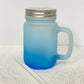 Ombre Glass Mason Jars w/ Handle