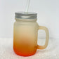 Ombre Glass Mason Jars w/ Handle