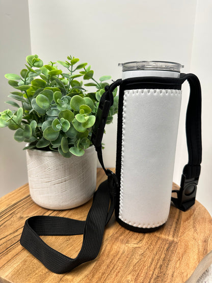 Neoprene 20 Oz Tumbler Holder with Strap