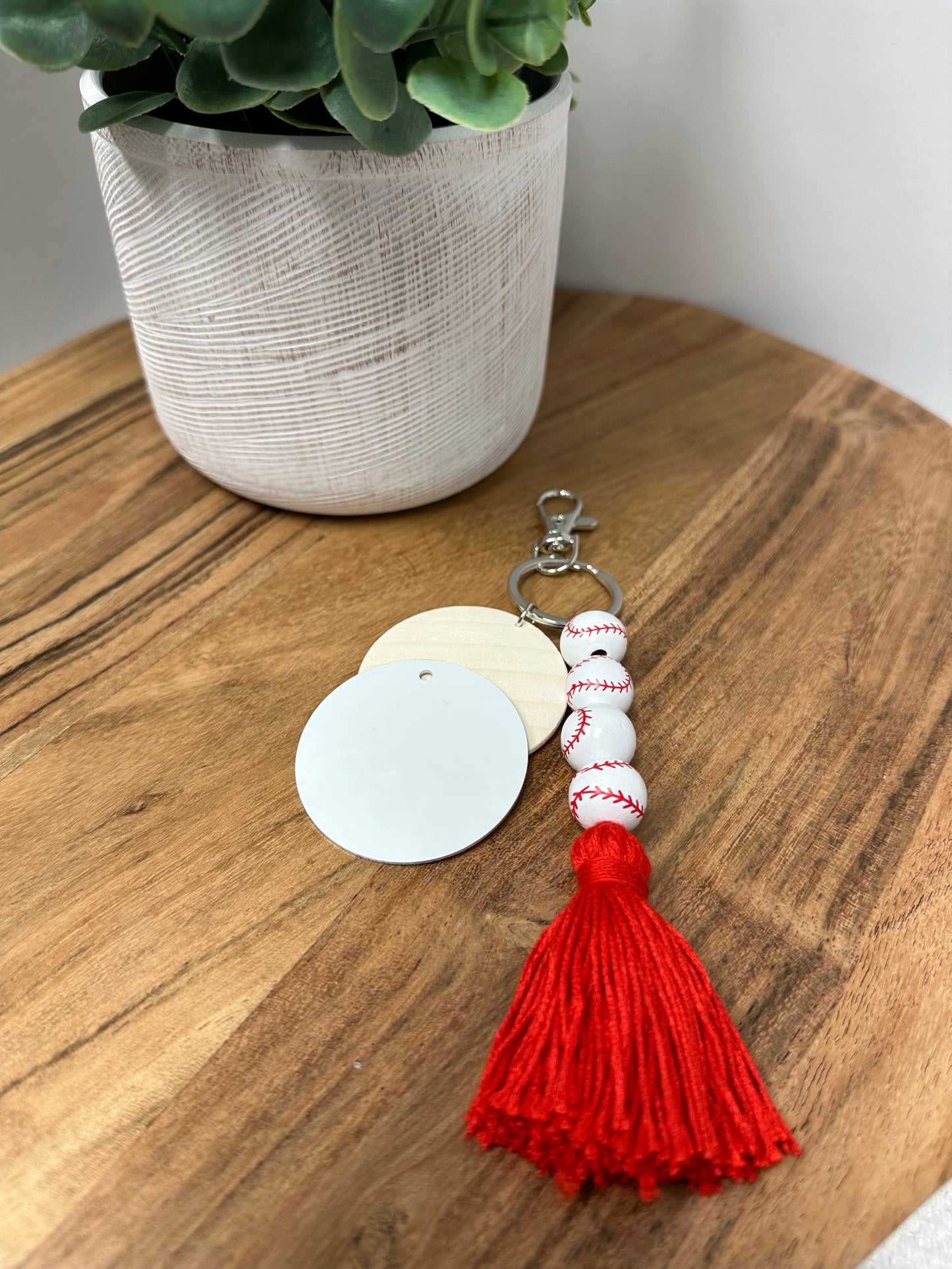 Sports Tassel KeyChain W/ Sublimation Disc