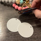 Silicone Bead Bracelet KeyChain W/ Aluminum Sublimation Disc