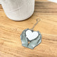 Hands Holding Heart Hanging Photo Charm