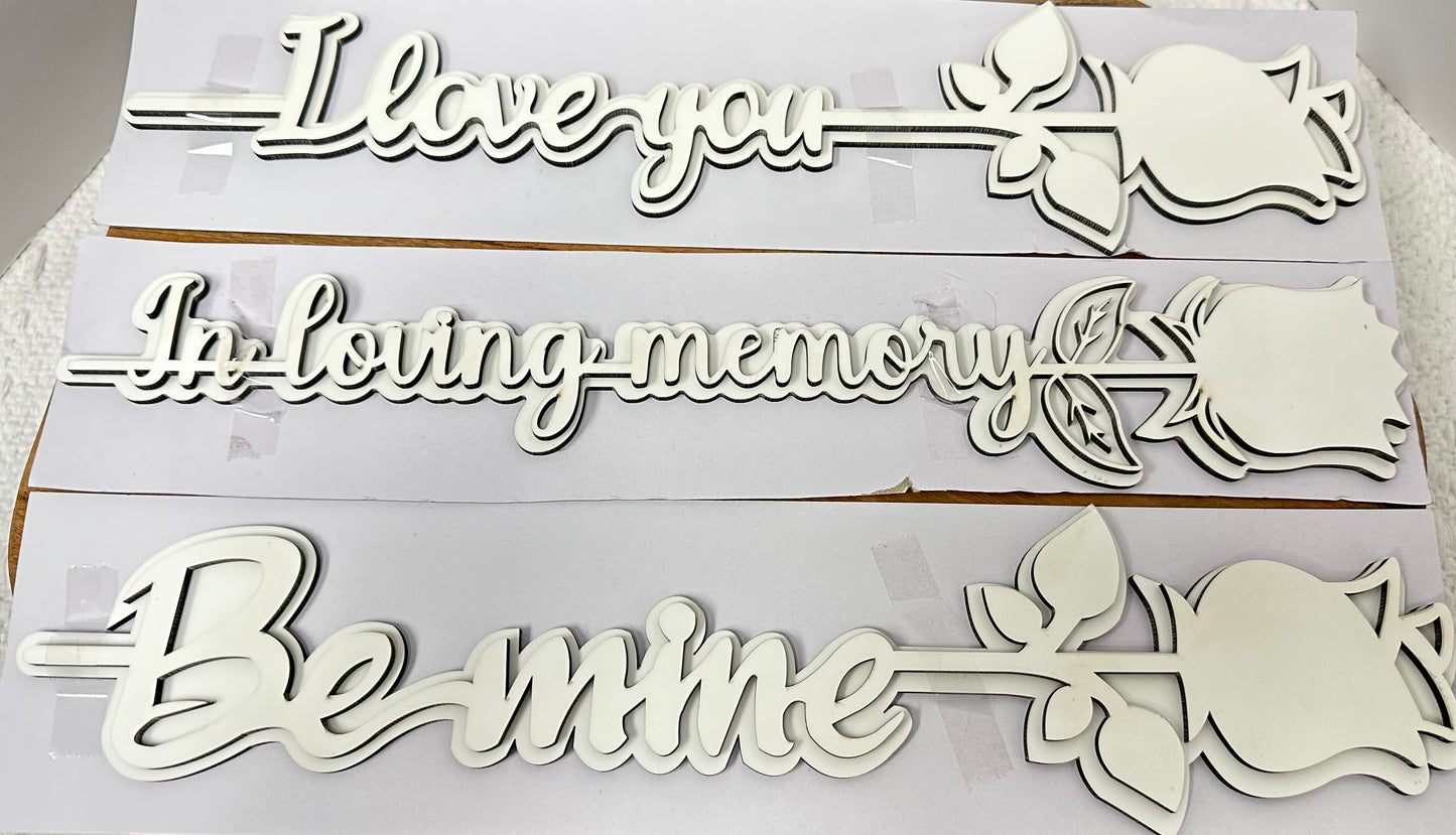 MDF Sublimation Roses