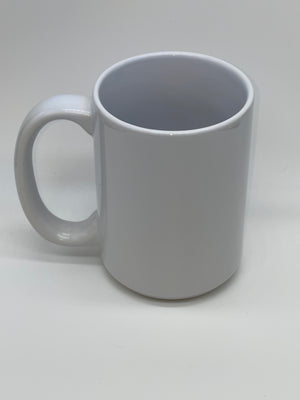15 Oz White Sublimation Mug