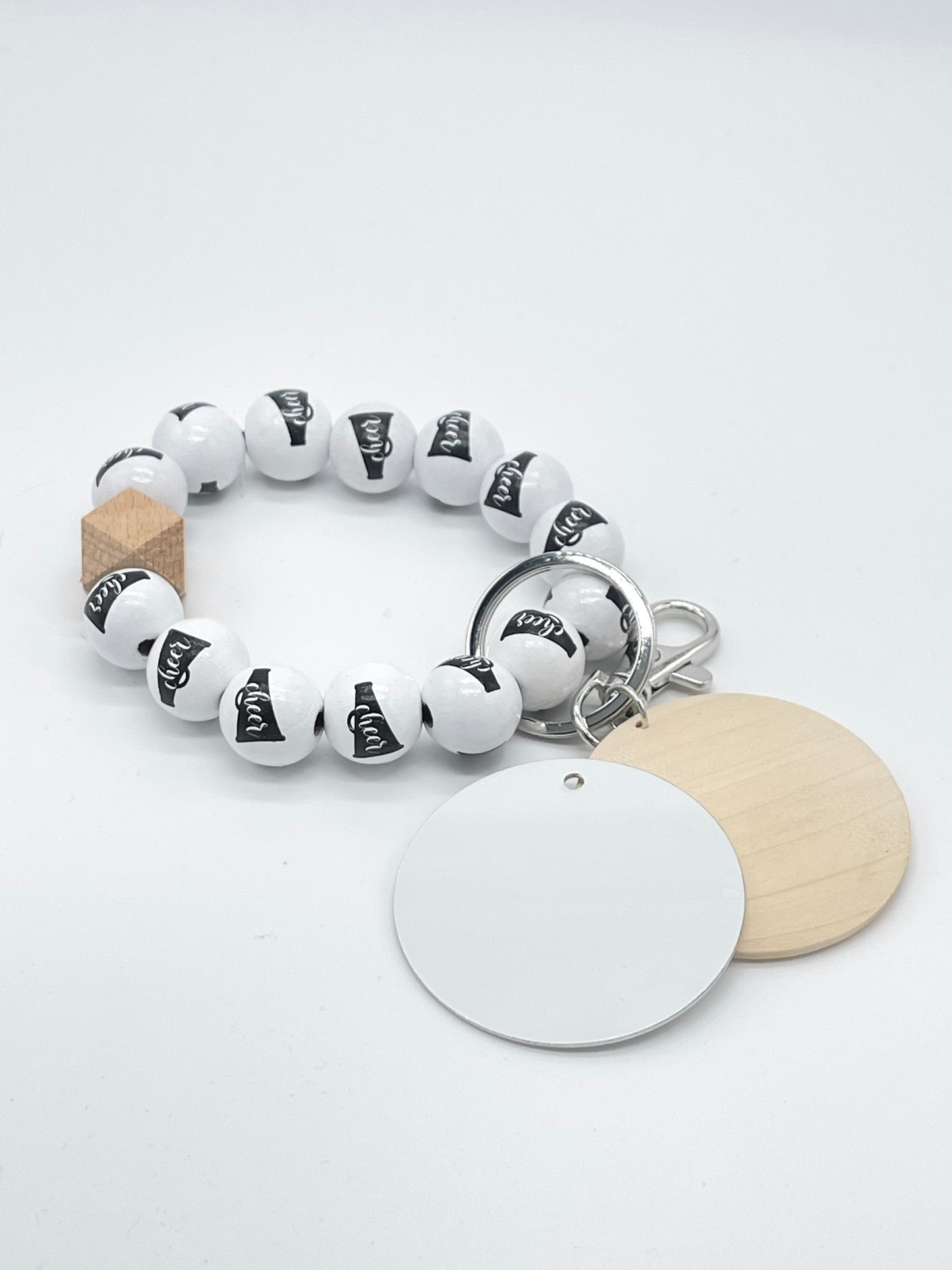 Wood Bead & Wood Disc Bracelet