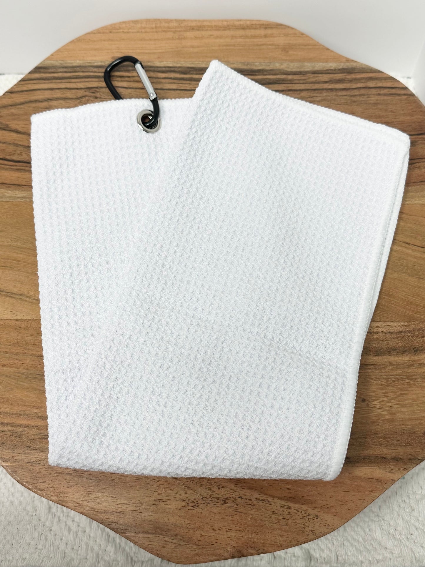 Golf Towel with Grommet and Carabiner