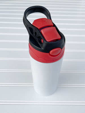 Kids 12 Oz Dual Color Flip Top Bottles - Straight