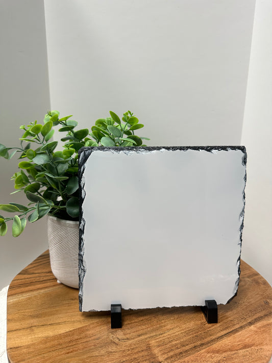 Square Photo Slate with Stand