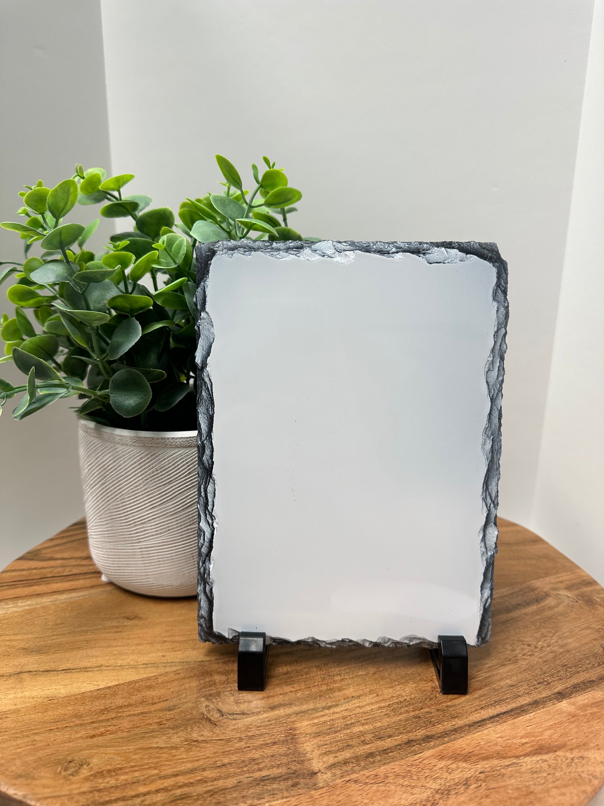 What is Blank Square Sublimation Rock Slate with Stand