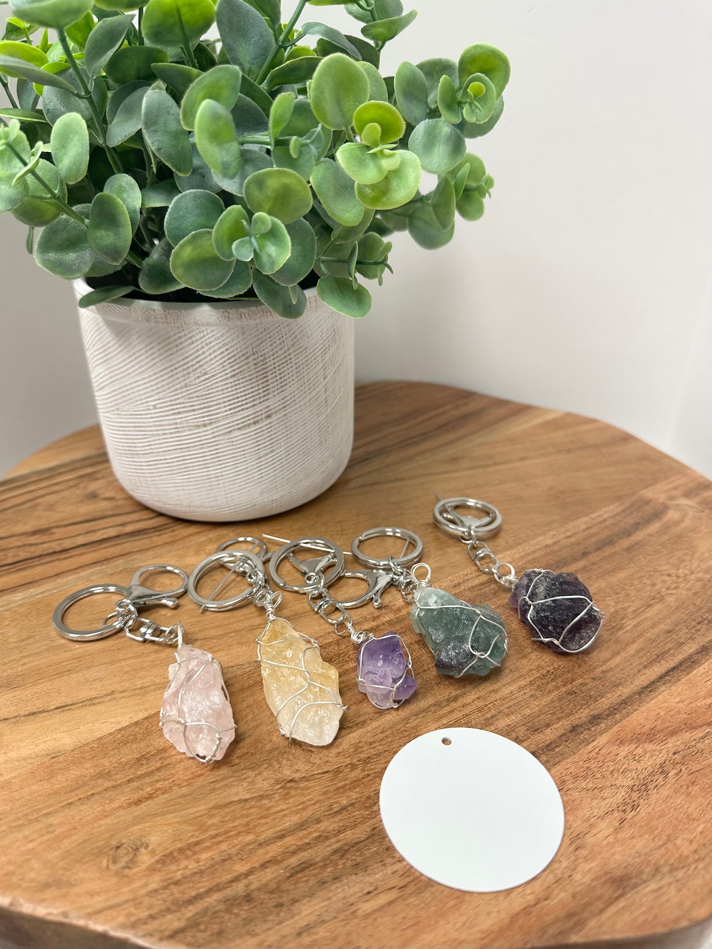 Stone Keychain And Sublimation Disc