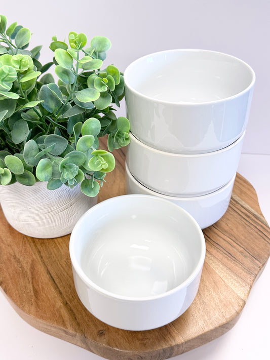 4 Pack Ceramic Sublimation Bowls