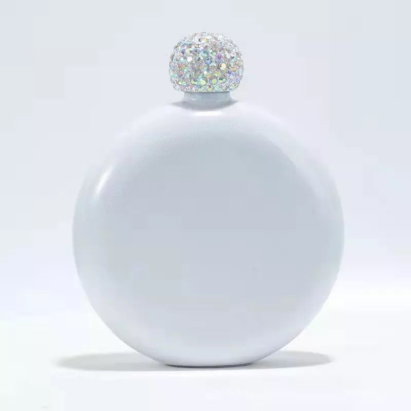 Diamond Flask 5oz - Sublimation White Finish