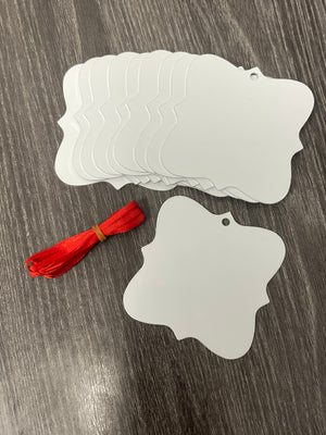 Aluminum Benelux Square Ornament - 10 Pack