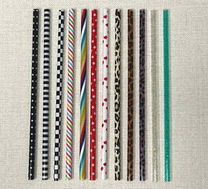 Printed Straws - 10 Packs