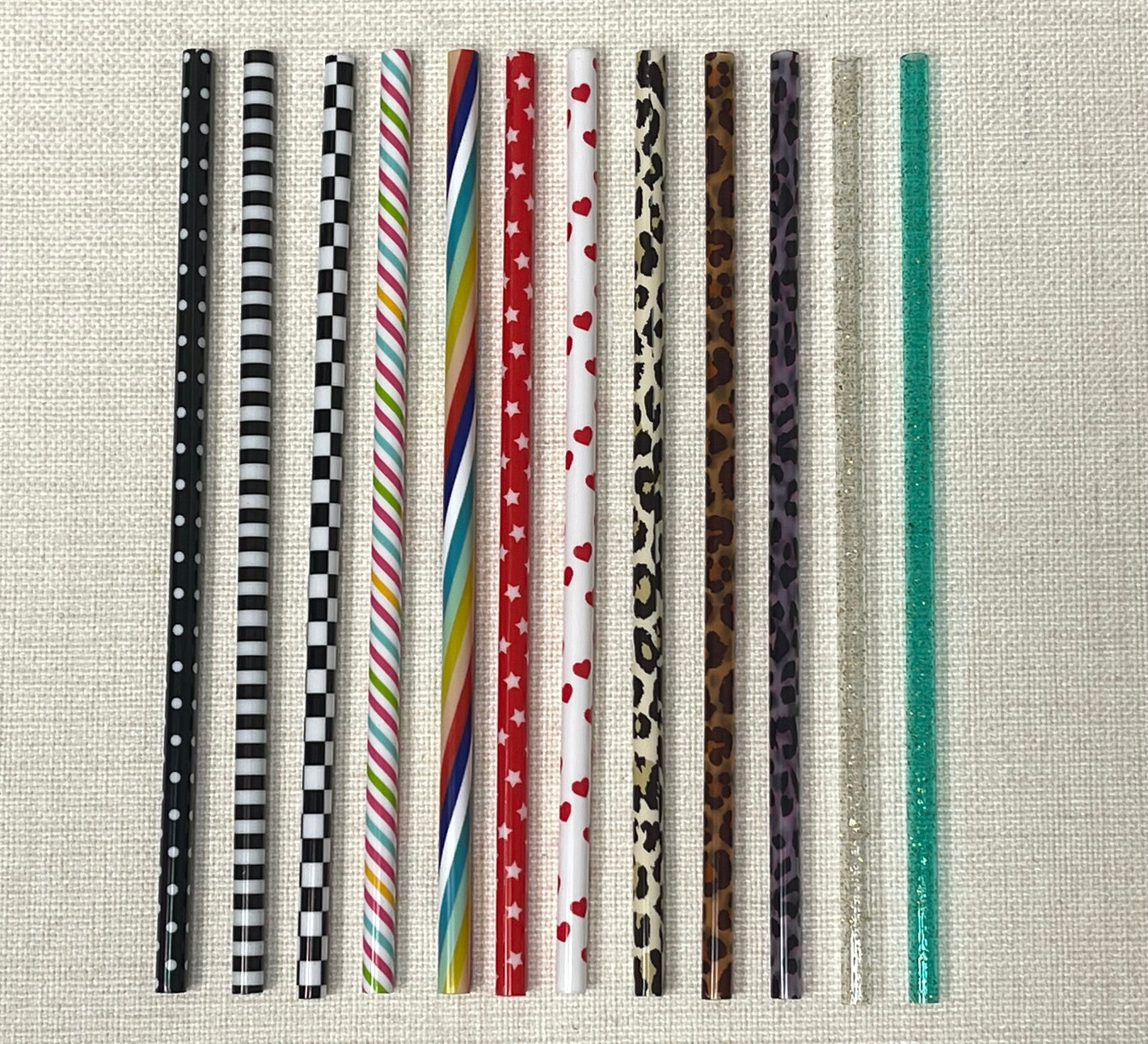 Printed Straws - 10 Packs