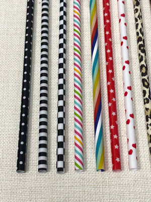 Printed Straws - 10 Packs