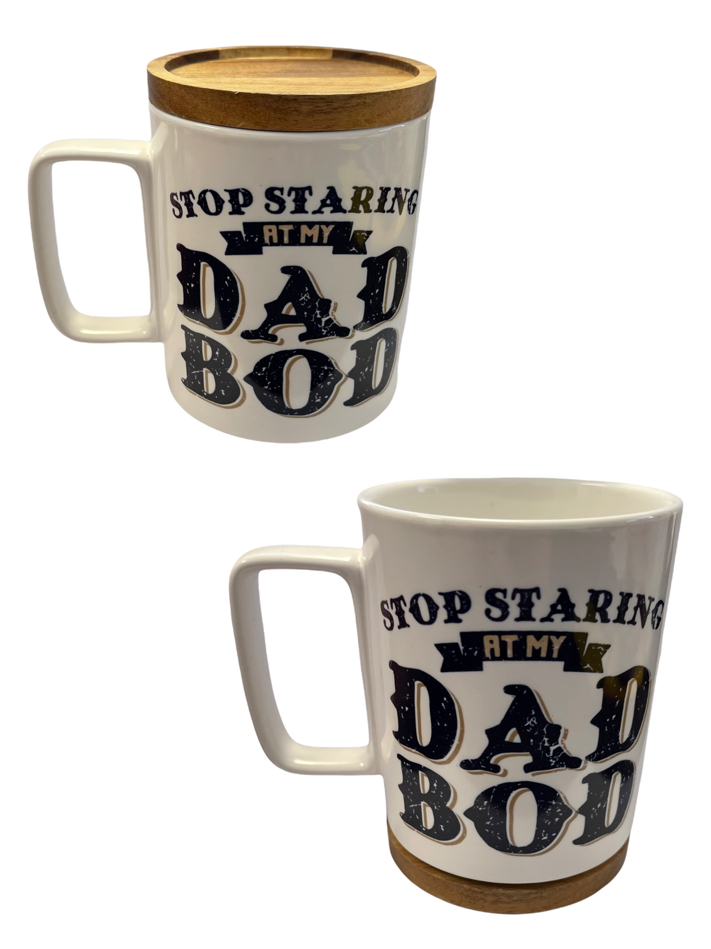 15 Oz Mug with Acacia Wood Lid/Coaster