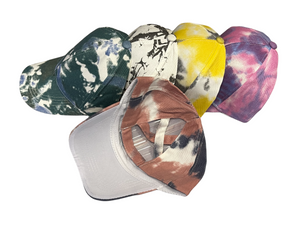 Tie Dye Cotton Criss Cross Back Hat