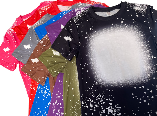 Faux Bleached Adult Unisex Shirts