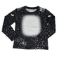 Long Sleeve Faux Bleach Kids Unisex Shirt