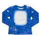 Long Sleeve Faux Bleach Kids Unisex Shirt